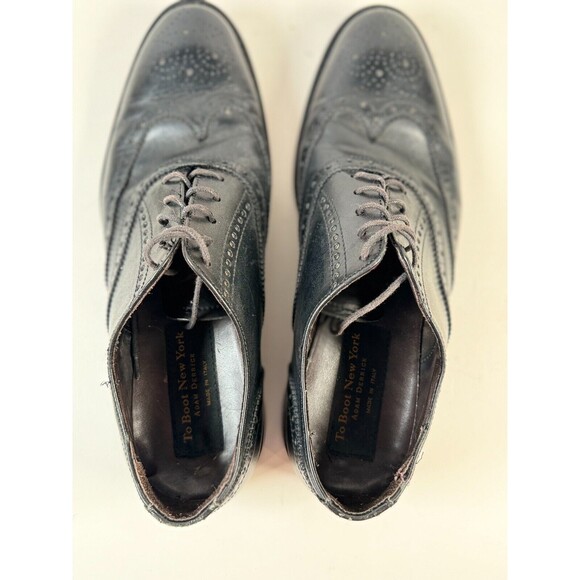 To Boot New York Mens Shoes Black Leather Oxford Brogues Dress Wing Tip US 8.5 main image 5